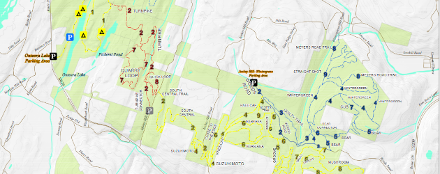 New Bluestone Wild Forest (Jockey Hill & Onteora Lake) Map from DEC